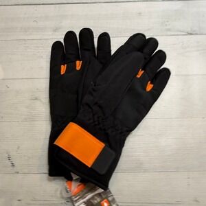 Ozark Trail boys winter ski gloves black and orange L/XL NEW‎